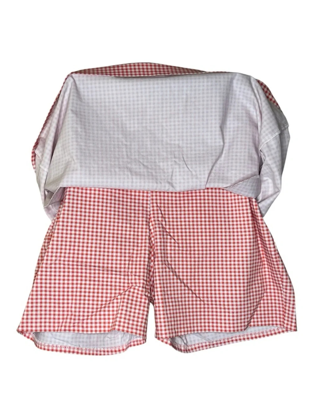 Molly and Isadora Red Gingham Mini Skirt/shorts Sz 18W - Picture 3 of 6